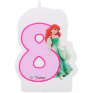 Bougie chiffre 8 Princesses Disney