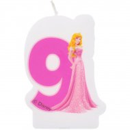 Bougie chiffre 9 Princesses Disney