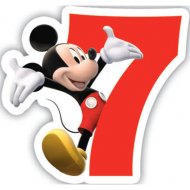 Bougie chiffre 7 Club Mickey