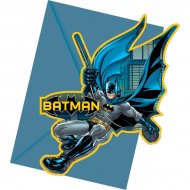 6 Invitations Batman Dark Hero