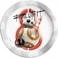 8 Assiettes Star Wars Last Jedi