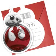 6 Invitations Star Wars Last Jedi