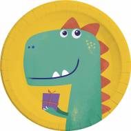 8 Assiettes Dino - Compostables
