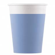 8 Gobelets Bleu - Compostable