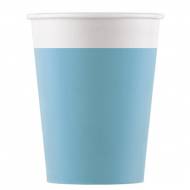 8 Gobelets Turquoise - Compostable