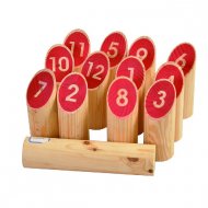 Jeu de Quilles num�rot�es en Bois