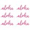 6 D�corations Lettres Aloha (12 cm) - Papier images:#0