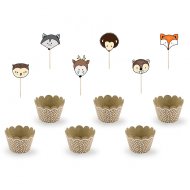 Kit 6 Cupcakes Bois Joli