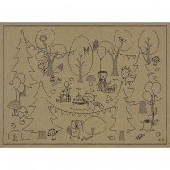 6 Sets � Colorier Animaux Bois Joli (38 cm)