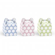 6 Bo�tes Cadeaux Pois Pastels