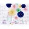 3 Eventails D�co Baby Menthe - Papier de Soie images:#3
