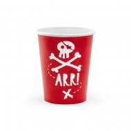 6 Gobelets Pirate Le Rouge