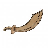 Sabre Pirate DIY (44 cm) - Carton