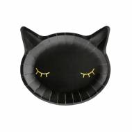 6 Assiettes - T�te de Chat Noir