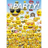 8 Invitations Emoji Fun Party
