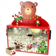 Calendrier de l' Avent Ourson (27 cm) - Bois
