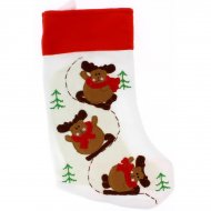 Chaussette No�l Renne (40 cm) - Polyester