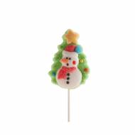 1 Sucette Marshmallow - Sapin & Bonhomme de Neige
