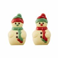 5 Bonhommes de Neige (7 cm) Chocolat Blanc