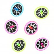 6 Toupies Crystal Pop (4 cm)