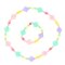 Collier + Bracelet Girly Fun - Plastique images:#0