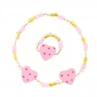 Bracelet + Bague Coeurs/Etoiles