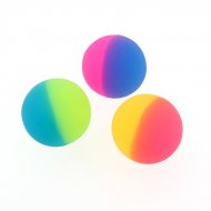 1 Balle Rebondissante Bicolore Givr�e