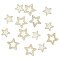 14 Etoiles Or et Cr�me � parsemer - Bois images:#0