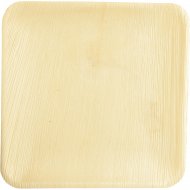 25 Assiettes Carr�es (25 cm) - Feuille de Palmier