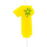 Petite Bougie Popstar Chiffre 1