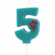 Petite Bougie Popstar Chiffre 5