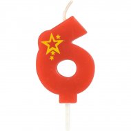 Petite Bougie Popstar Chiffre 6