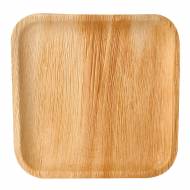 6 Assiettes Carr�es - Feuille de Palmier