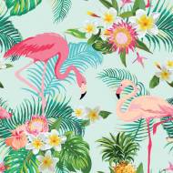 20 Serviettes - Flamant Rose Exotic