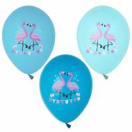 6 Ballons Flamant Rose
