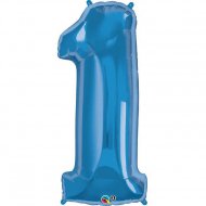 Ballon G�ant Chiffre 1 Bleu