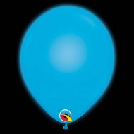 5 Ballons Bleus Lumineux LED