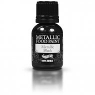 Peinture comestible Noir M�tallis�  (25 ml)