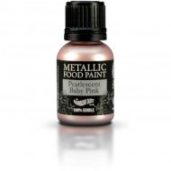 Peinture comestible Rose Clair M�tallis� (25 ml)