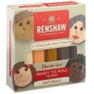 Pack 5 P�tes � Sucre Couleurs Naturelles Renshaw