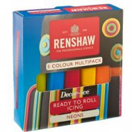 Pack 5 P�tes � Sucre Couleurs N�on Renshaw