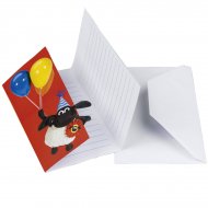 6 Invitations Timmy le Mouton