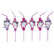 8 Pailles Charmmy Kitty Coeur