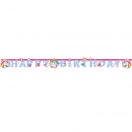 Guirlande Happy Birthday Licorne Rainbow