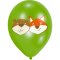 6 Ballons Renard et Castor images:#0