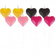 8 Mini Bougies Coeurs Love