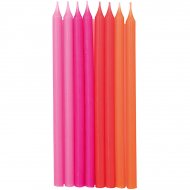 16 Bougies El�gance (12 cm) - Harmonie N�on