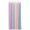 16 Bougies El�gance (12 cm) - Harmonie Pastels Rainbow images:#0