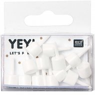 16 Pics Bougeoirs Blanc - Bougies de 0,5 cm