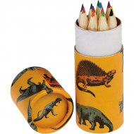 12 crayons de Couleur Dinosaure (8,5 cm)